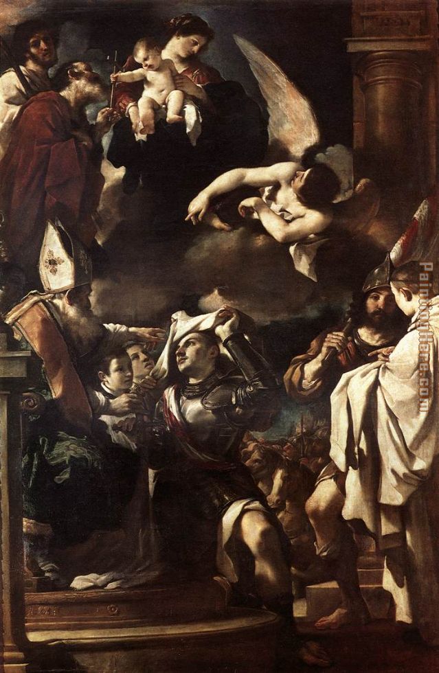 St William of Aquitaine Receiving the Cowl painting - Guercino St William of Aquitaine Receiving the Cowl art painting